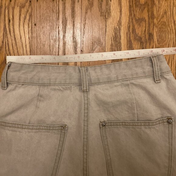 Rare Whoowap Light Gray Illustrated Face Jeans – Size 28 - Picture 8 of 9